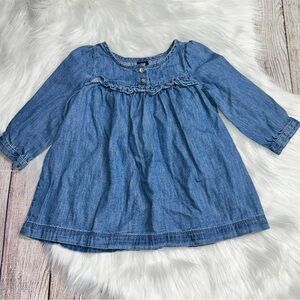 Gap denim dress size 6/12 mo.